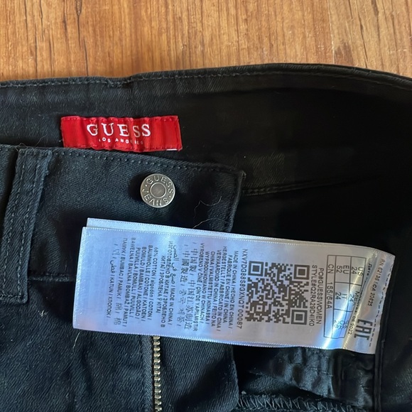 Guess Black Flare Bottom Jeans Size 24 - Picture 6 of 6